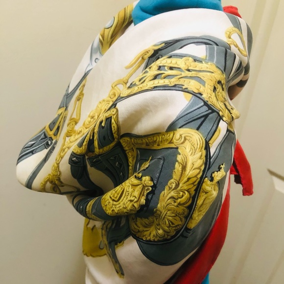 Hermès Scarf. 100% silk. ‘Brides de Gala'. By Hugo Grygkar. Made in France. Silk - Picture 2 of 16